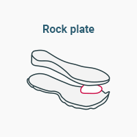 running shoes with rock plate